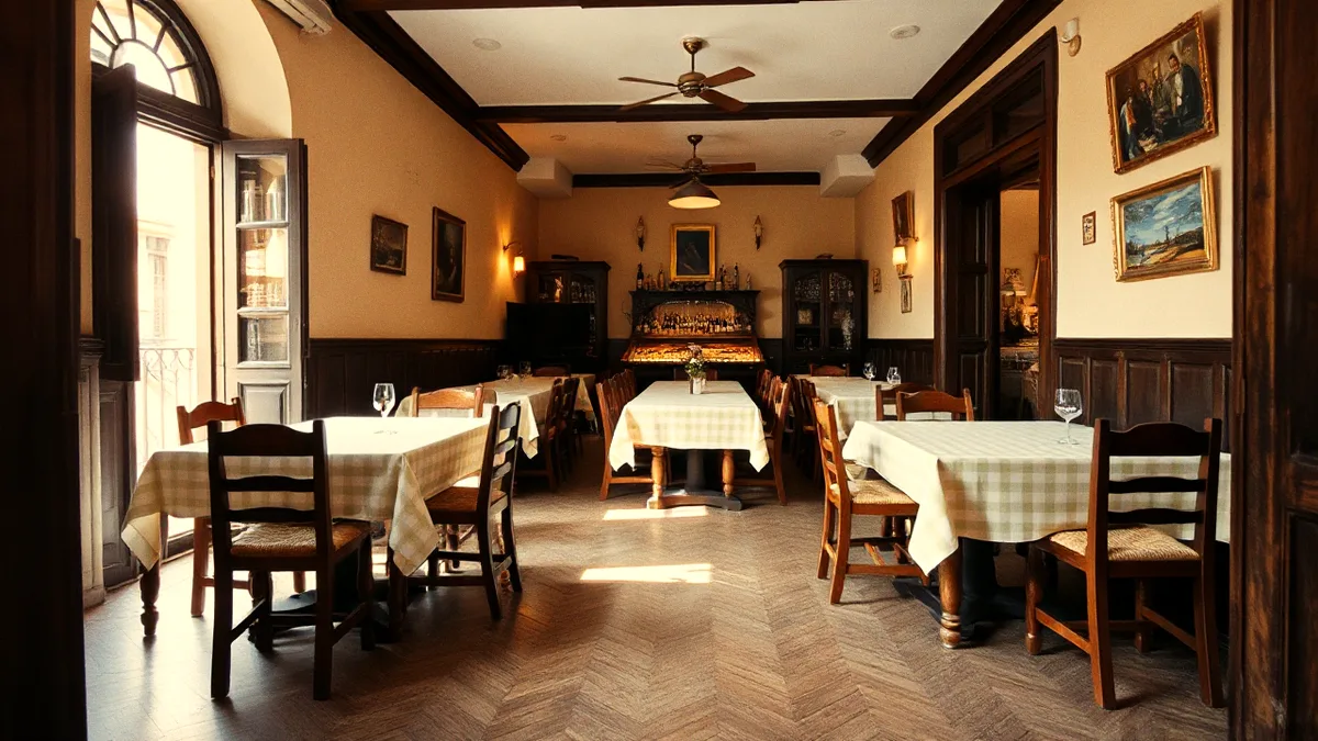 Il tavolo grande in fondo alla sala