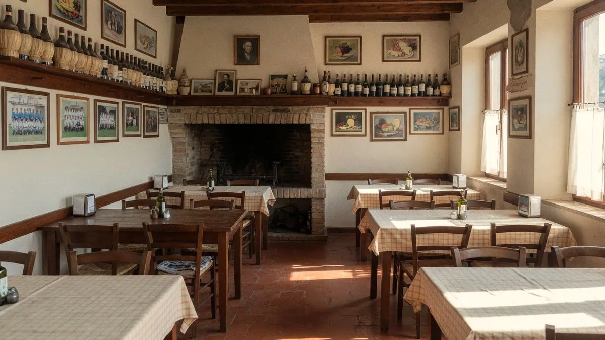 Il tavolo grande in fondo alla sala