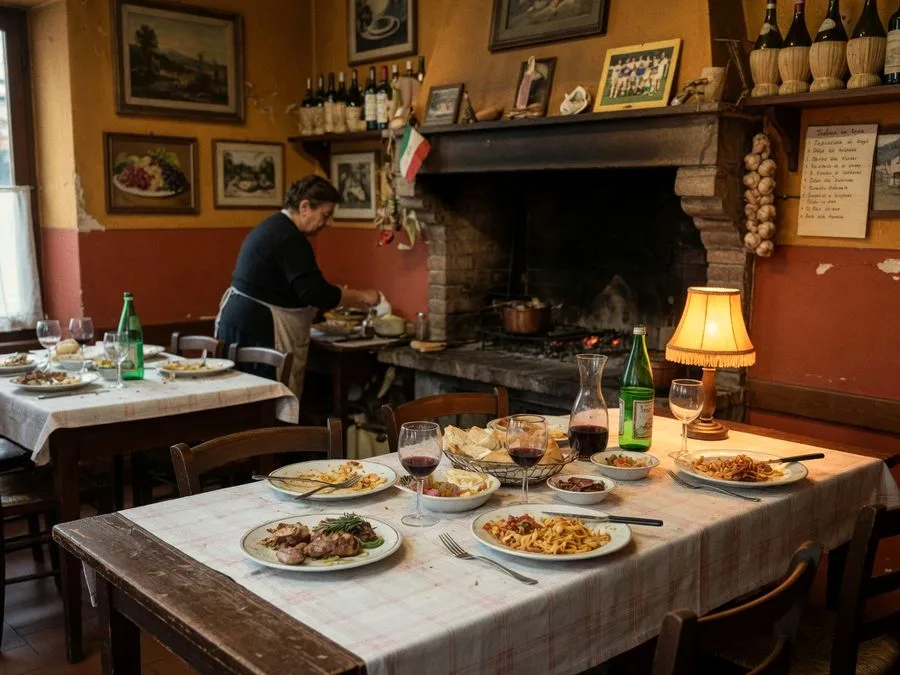 La catasta di legna di quercia accanto al camino